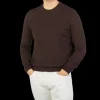 Gran Sasso Sweaters | Dark Brown Extra Fine Merino Crew Neck