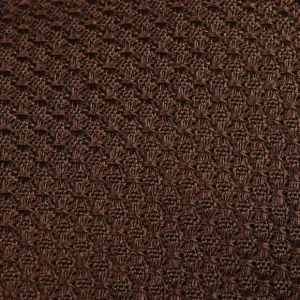 Amanda Christensen Ties | Dark Brown Grenadine Grossa Lined Silk Tie