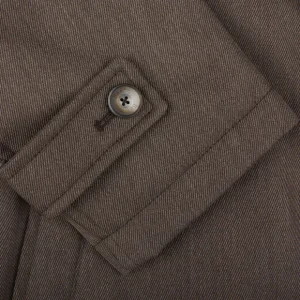 Herno Outerwear | Dark Brown Loro Piana Wool Twill Jacket