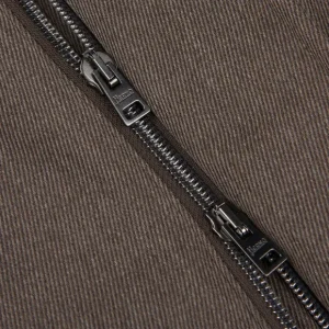 Herno Outerwear | Dark Brown Loro Piana Wool Twill Jacket