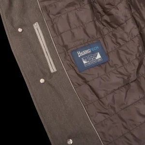 Herno Outerwear | Dark Brown Loro Piana Wool Twill Jacket