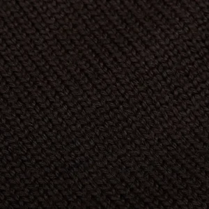 Gran Sasso Cardigans | Dark Brown Merino Wool Button Cardigan