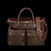 Felisi Briefcases | Dark Brown Nylon Leather Shoulder Bag