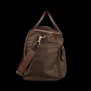 Felisi Weekend Bags | Dark Brown Nylon Leather Signature Travel Bag