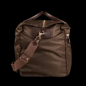 Felisi Weekend Bags | Dark Brown Nylon Leather Large Travel Bag
