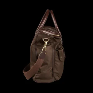 Felisi Briefcases | Dark Brown Nylon Leather Shoulder Bag