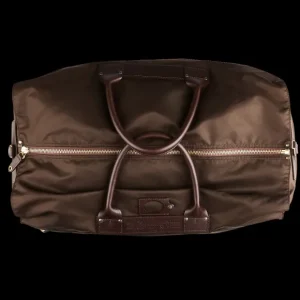 Felisi Weekend Bags | Dark Brown Nylon Leather Large Travel Bag