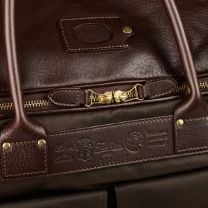 Felisi Weekend Bags | Dark Brown Nylon Leather Signature Travel Bag