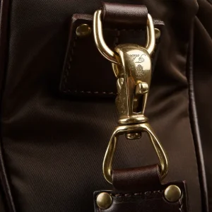 Felisi Briefcases | Dark Brown Nylon Leather Shoulder Bag