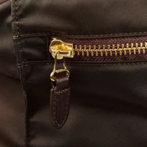 Felisi Weekend Bags | Dark Brown Nylon Leather Large Travel Bag