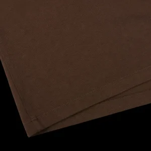 Tela Genova T-Shirts | Dark Brown Organic Cotton Ls T-Shirt
