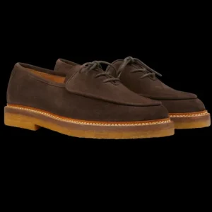 Jacques Soloviére Paris Derbies | Dark Brown Suede Leather Olivier Derbies