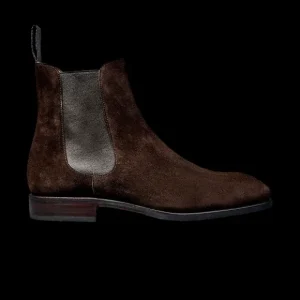 Carmina Boots | Dark Brown Suede Simpson Chelsea Boots