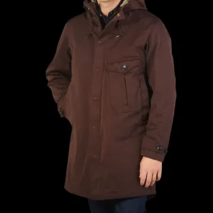 Ten C Coats & Jackets | Dark Brown Technical Cyclone Parka