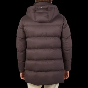 Herno Coats & Jackets | Dark Brown Technical Nylon Polar Tech Jacket