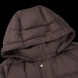 Herno Coats & Jackets | Dark Brown Technical Nylon Polar Tech Jacket