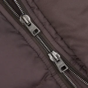 Herno Outerwear | Dark Brown Technical Nylon Polar Tech Jacket