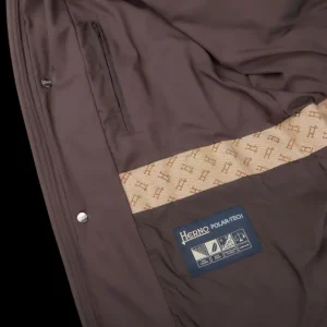 Herno Coats & Jackets | Dark Brown Technical Nylon Polar Tech Jacket