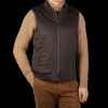 Maurizio Baldassari Outerwear | Dark Brown Water Repellent Cashmere Gilet