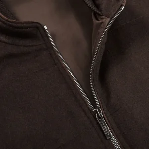 Maurizio Baldassari Outerwear | Dark Brown Water Repellent Cashmere Gilet