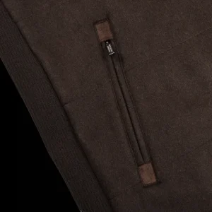Maurizio Baldassari Gilets | Dark Brown Water Repellent Cashmere Gilet