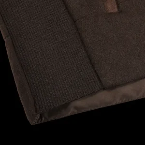 Maurizio Baldassari Gilets | Dark Brown Water Repellent Cashmere Gilet