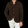 Maurizio Baldassari Knitwear | Dark Brown Zegna Baruffa Wool Brenta Jacket