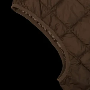 Taion Gilets | Dark Chocolate Nylon Down Padded Vest