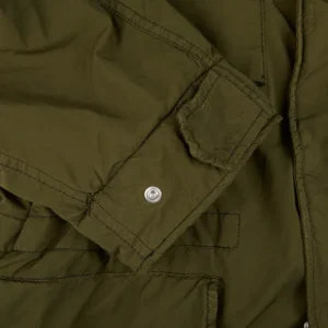 Aspesi Coats & Jackets | Dark Green Nylon Padded Field Jacket