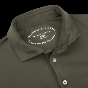 Fedeli Polo Shirts | Dark Green Organic Cotton Polo Shirt