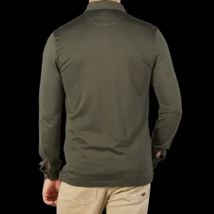 Fedeli Polo Shirts | Dark Green Organic Cotton Polo Shirt