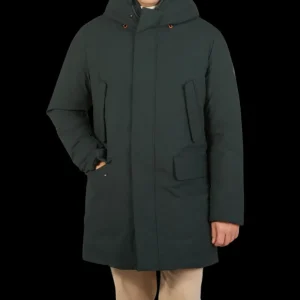 Save The Duck Outerwear | Dark Green Padded Wilson Arctic Parka