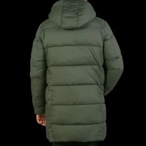 Save The Duck Outerwear | Dark Green Rick Crinkle Nylon Parka