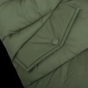 Save The Duck Outerwear | Dark Green Rick Crinkle Nylon Parka