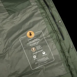 Save The Duck Coats & Jackets | Dark Green Rick Crinkle Nylon Parka
