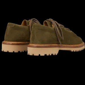 Jacques Soloviére Paris Derbies | Dark Green Suede Leather Rasmus Boots