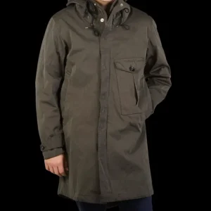 Ten C Outerwear | Dark Green Technical Cyclone Parka