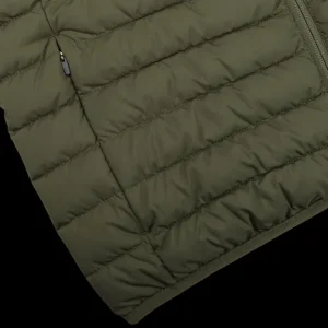 Save The Duck Outerwear | Dark Green Technical Down Leonard Nylon Gilet