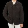 Massimo Alba Outerwear | Dark Grey Cotton Corduroy Field Jacket