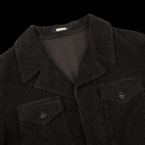 Massimo Alba Coats & Jackets | Dark Grey Cotton Corduroy Field Jacket