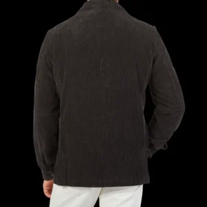 Massimo Alba Coats & Jackets | Dark Grey Cotton Corduroy Field Jacket