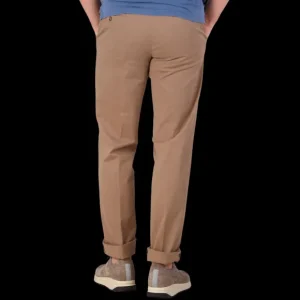 Hiltl Trousers | Dark Khaki Cotton Stretch Regular Fit Chinos