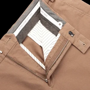 Hiltl Trousers | Dark Khaki Cotton Stretch Regular Fit Chinos