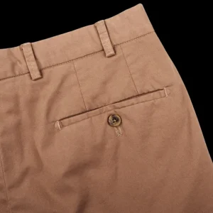 Hiltl Trousers | Dark Khaki Cotton Stretch Regular Fit Chinos