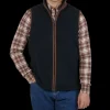 Alan Paine Outerwear | Dark Navy Fleece Aylsham Gilet