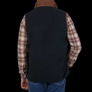 Alan Paine Gilets | Dark Navy Fleece Aylsham Gilet