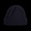 William Lockie Beanies | Dark Navy Geelong Lambswool Ribbed Beanie