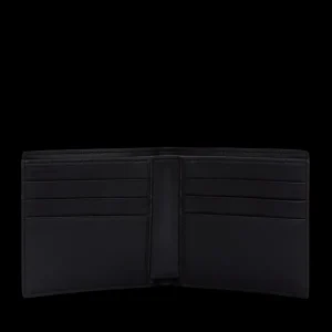 Smythson Wallets | Dark Steel Ludlow Leather Six Card Wallet