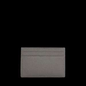 Smythson Wallets | Dark Steel Ludlow Leather Flat Card Holder