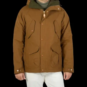 Manifattura Ceccarelli Coats & Jackets | Dark Tan Cotton Canvas Fisherman Parka